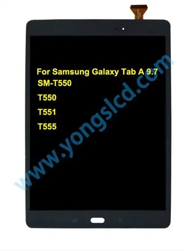 Pou Samsung galaksi tab yon SM-T550 T551 LCD montre